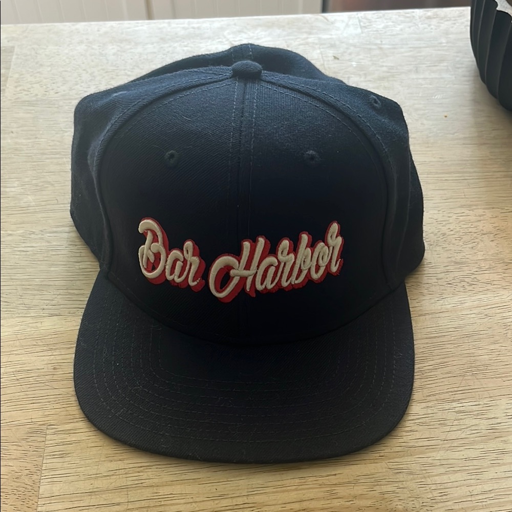Black Bar Harbor Snapback Hat